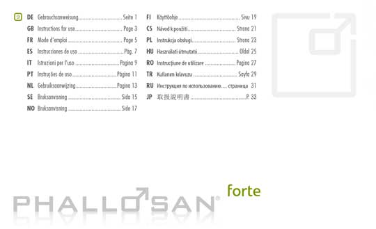 PHALLOSAN forte manual